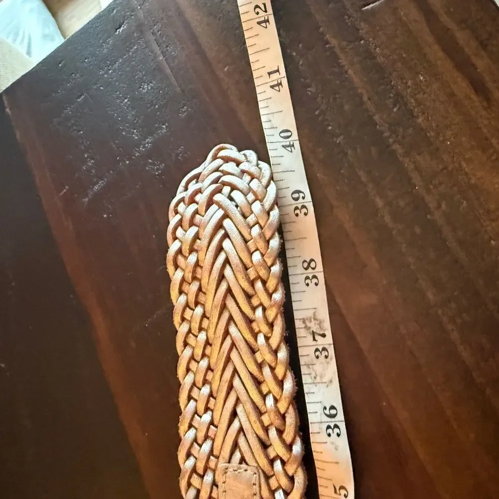 Rhinestone and Woven Belt